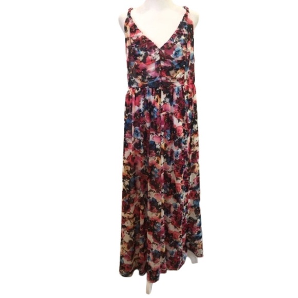 Torrid Dresses & Skirts - Torrid Size 3 floral spaghetti strap midi maxi dress. Summer brunch luncheon